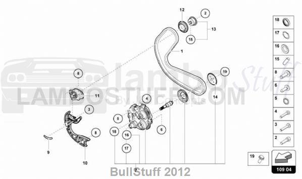 2020 Lamborghini HURACAN PERFORMANTE SPYDER USA TIMING CHAIN (109.04.00)